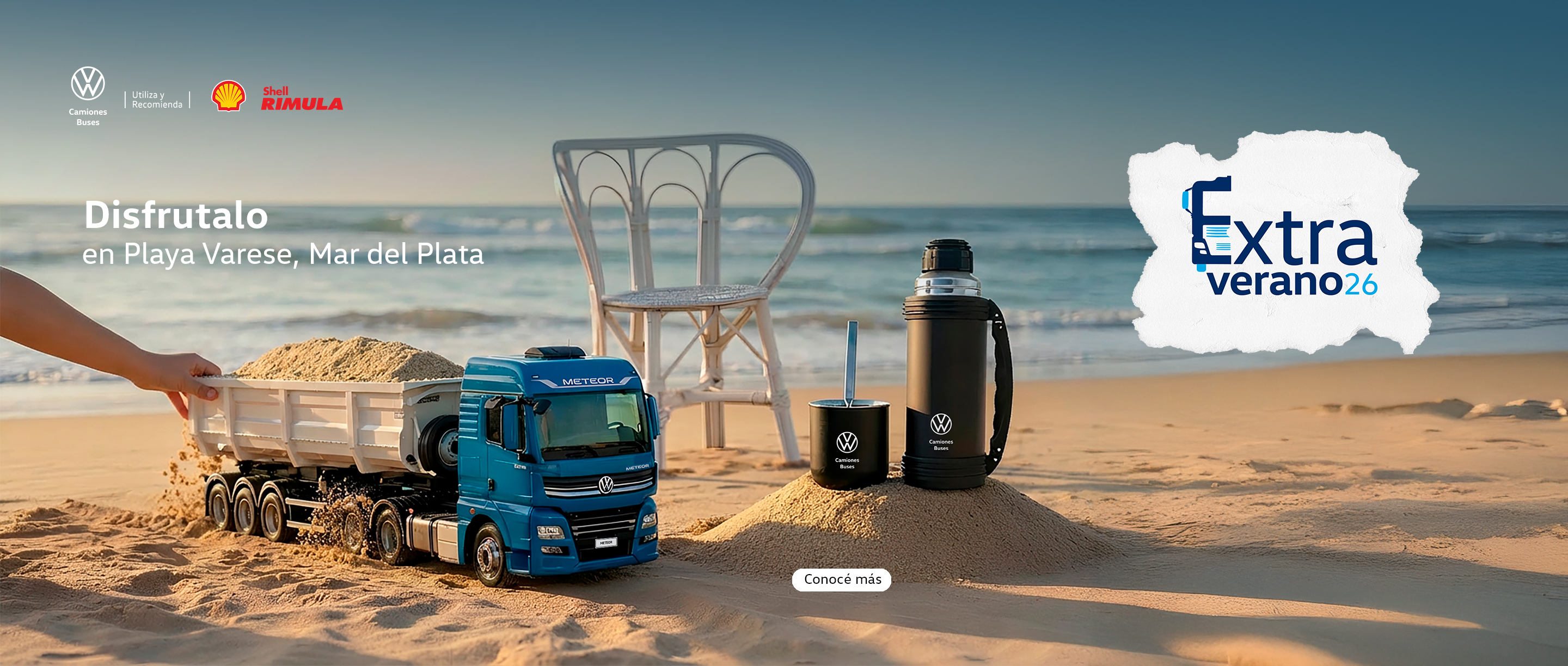 Volkswagen Camiones y Buses presenta su #Extraverano26 en Mar del Plata.